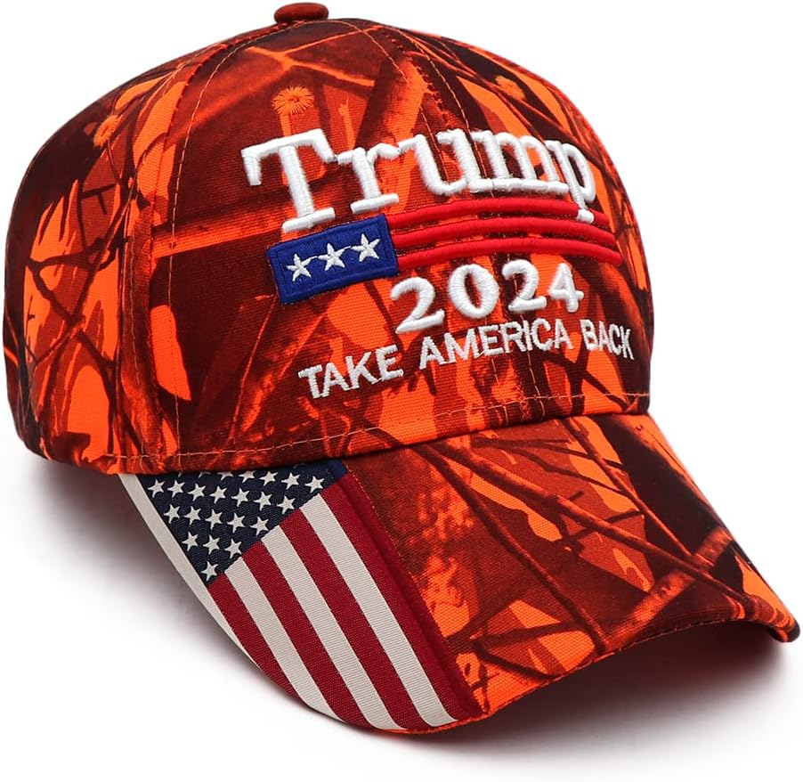 Trump 2024 Hat Donald Trump Hat Take America Back MAGA USA Embroidery Adjustable Baseball Cap