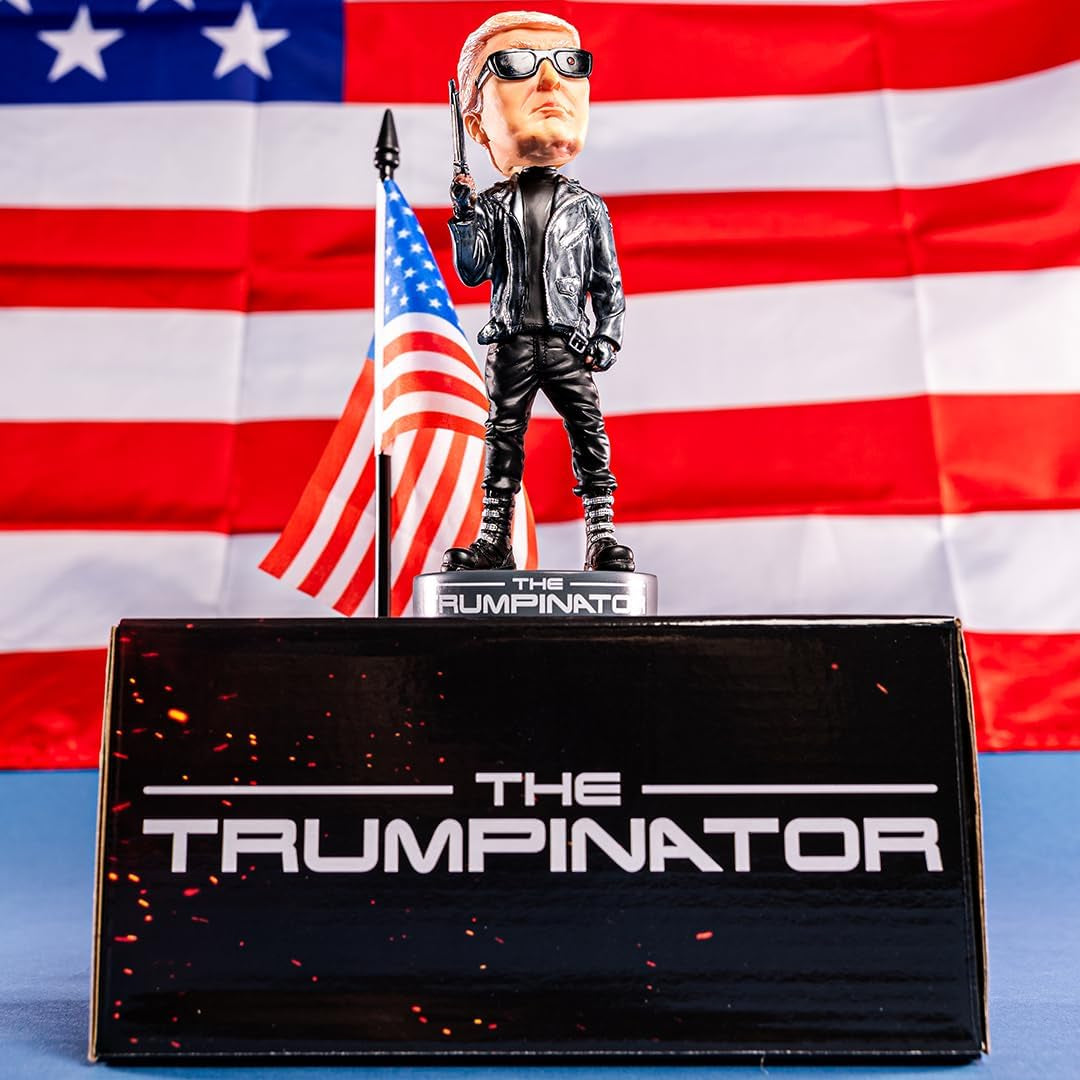 Donald Trump Collectibles -  the Trumpinator: Donald Trump 2024 Bobblehead for Trump Supporters and Patriotic Americans | the #1 Trump Gifts